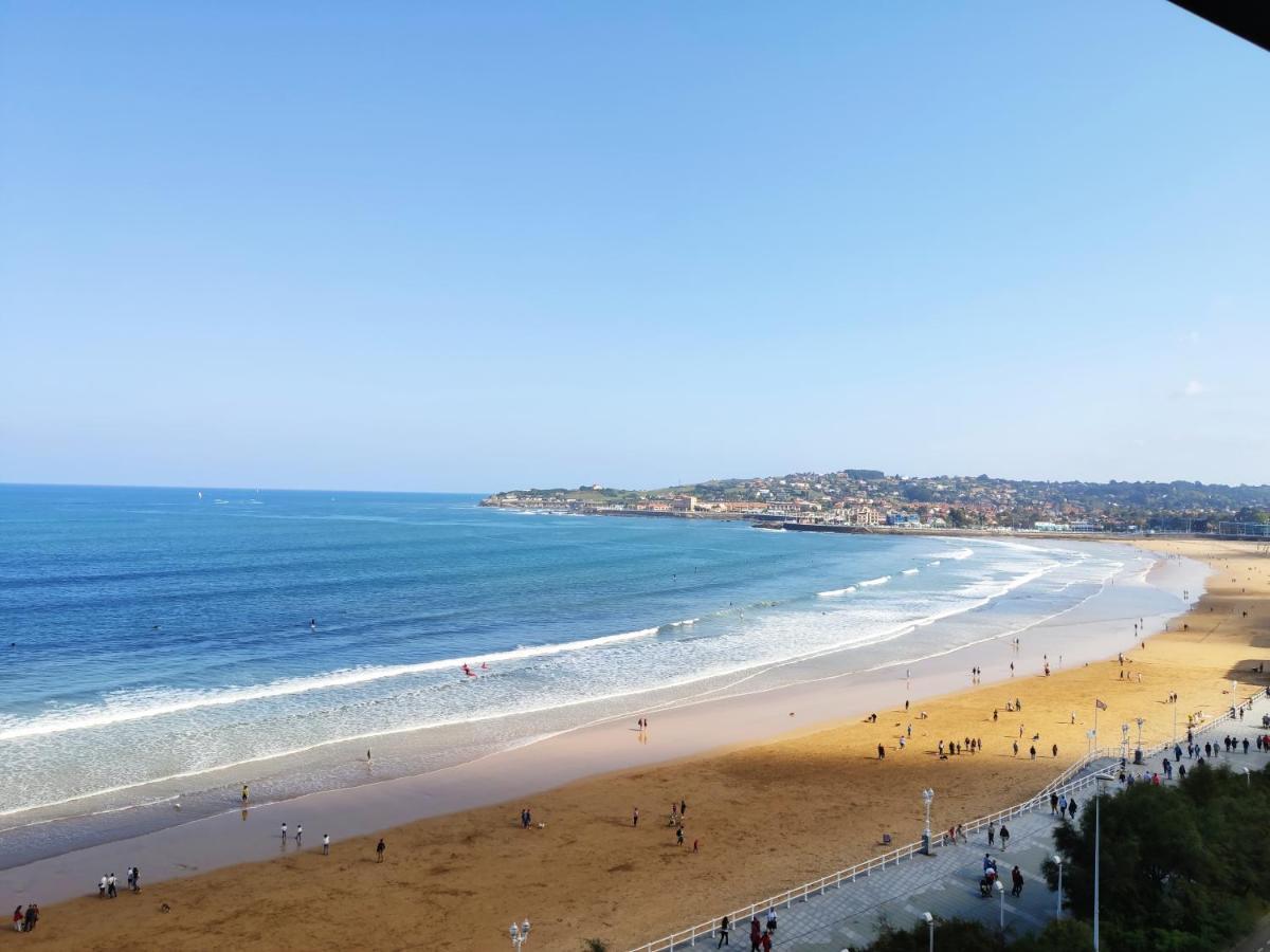 Apartamento Ezcurdia 22 Playa De San Lorenzo Primera Linea Хихон Екстериор снимка